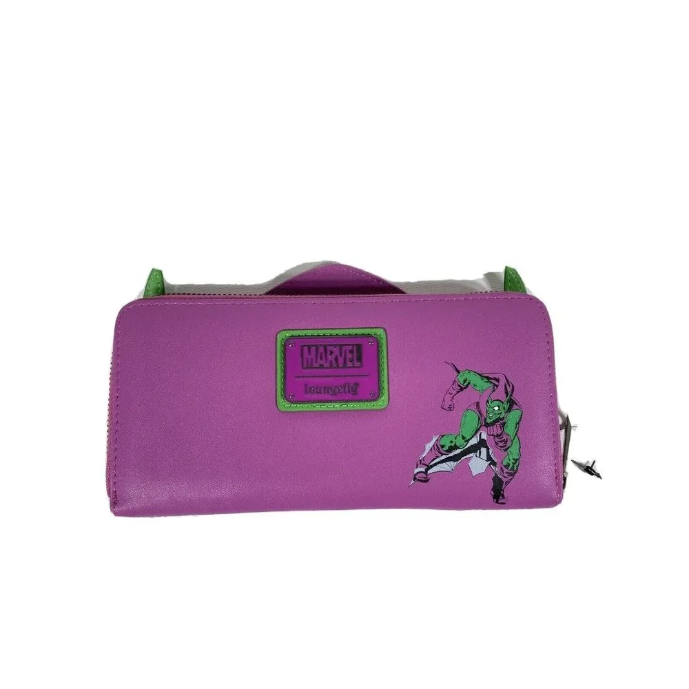 Loungefly Marvel Green Goblin Zip Around Wallet Exclusive - Picture 2 of 16